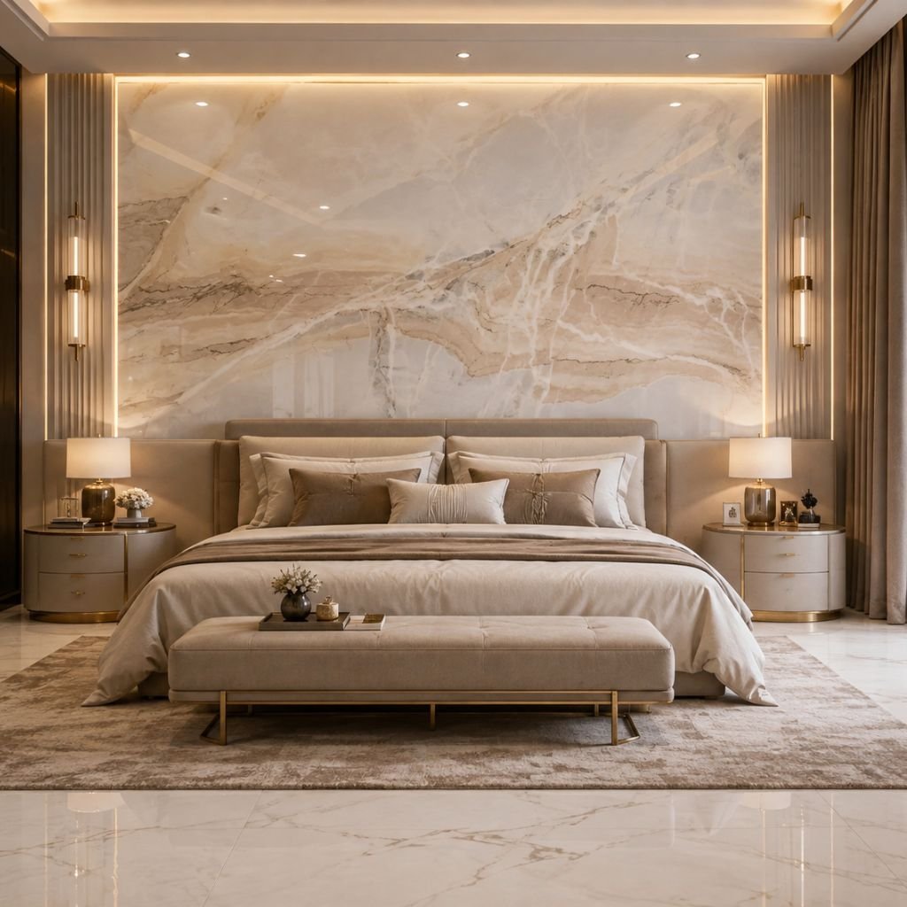 imported marble bedroom - avyaan stones