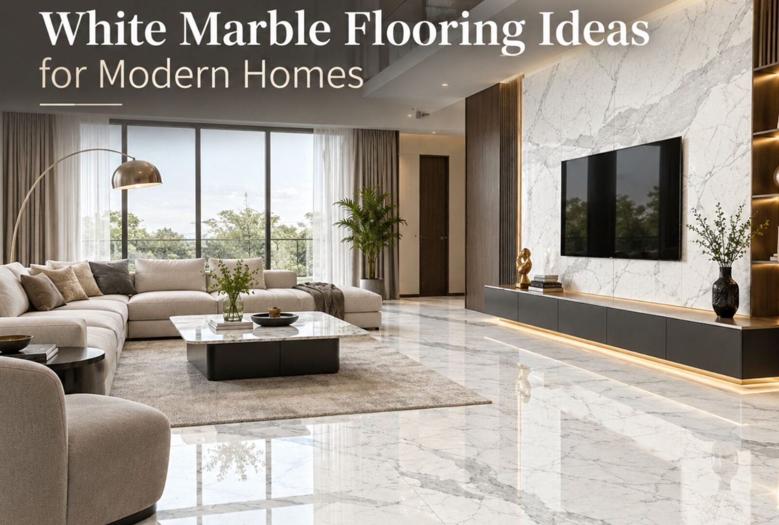 White Marble Flooring Ideas for Modern Homes