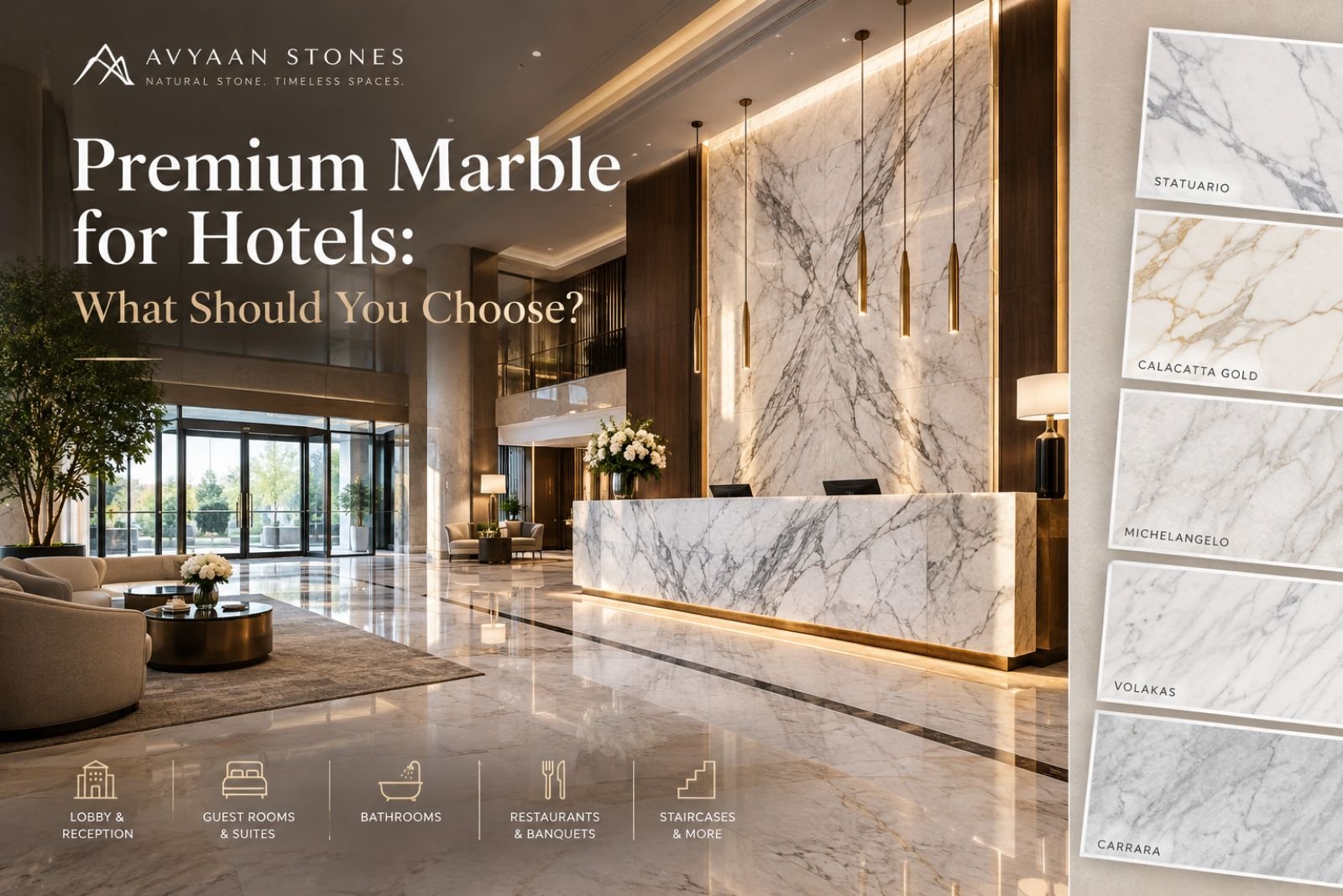 You are currently viewing Premium Marble for Hotels: What Should You Choose?